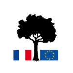 logo arbre et drapeau français et drapeau européen